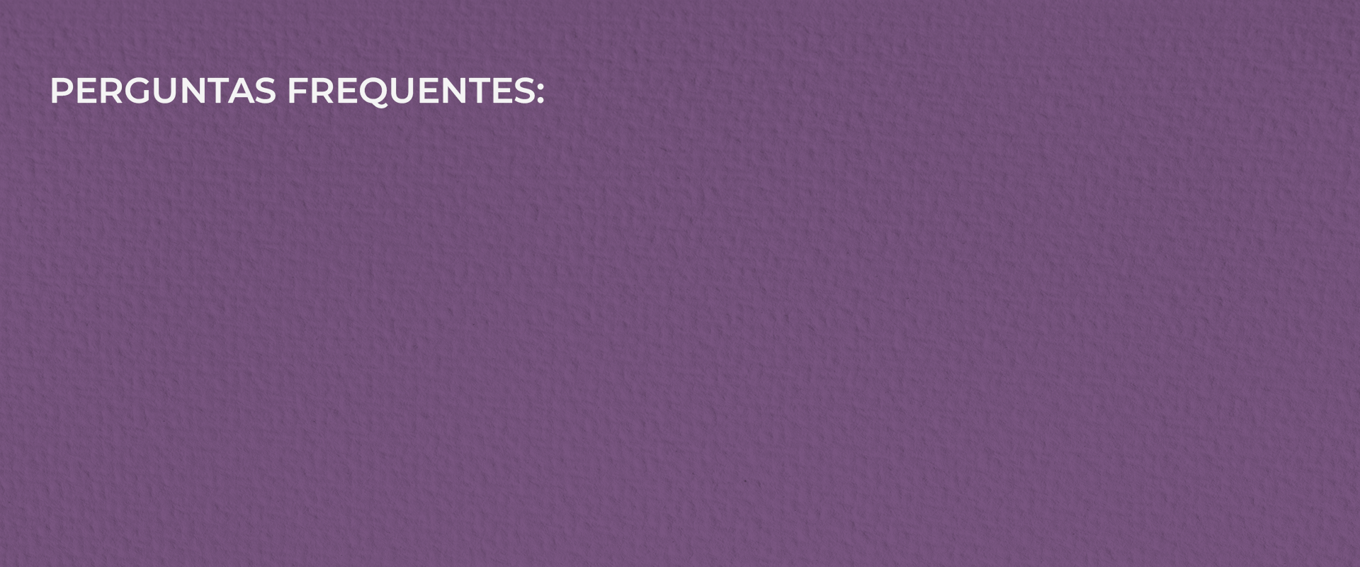 Perguntas frequentes